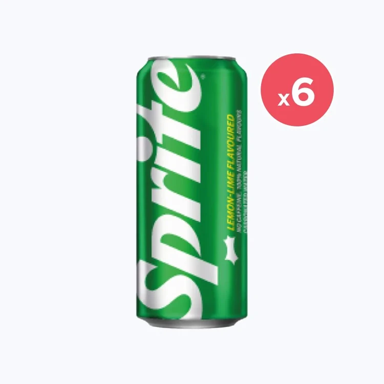 Sprite Lime Flavoured Soft Drink - Pack of 6