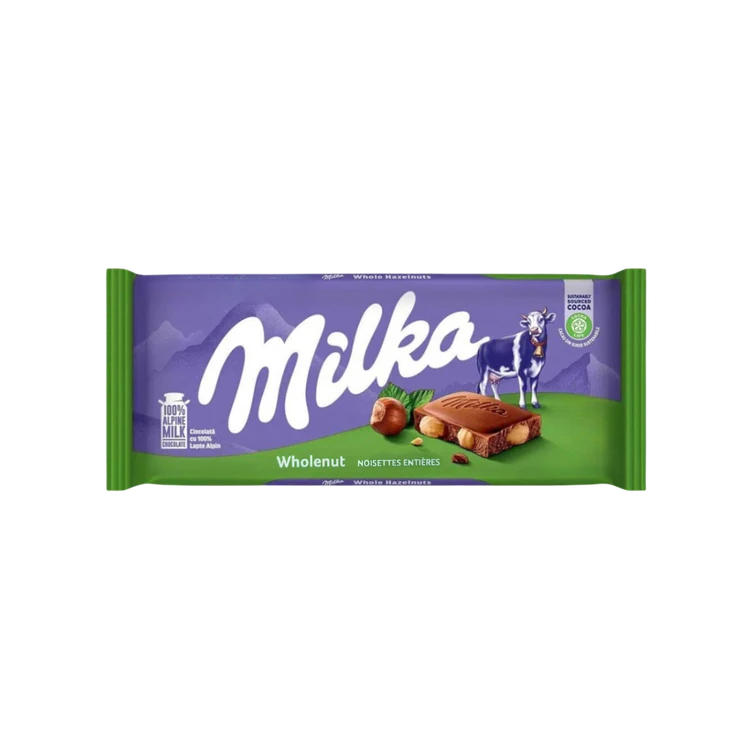 Milka Broken Hazelnut Chocolate Bar