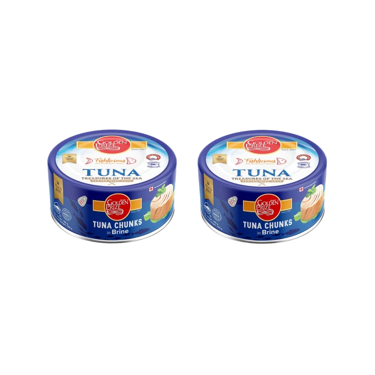 Golden Prize Tuna Chunks in Brine - Pack of 2
