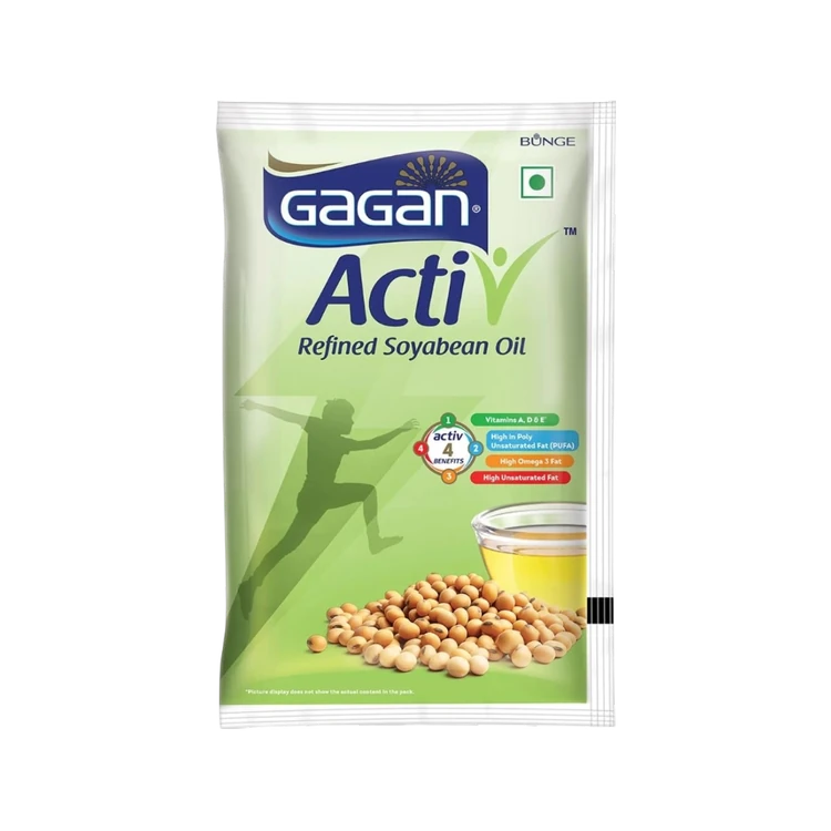 Gagan Active Refined Soyabean Oil (Soyabean Enne)