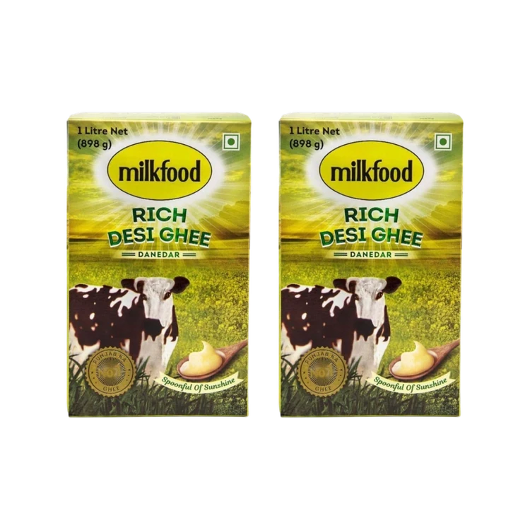 Milkfood Rich Desi Danedar Ghee - Pack of 2 (Tuppa)