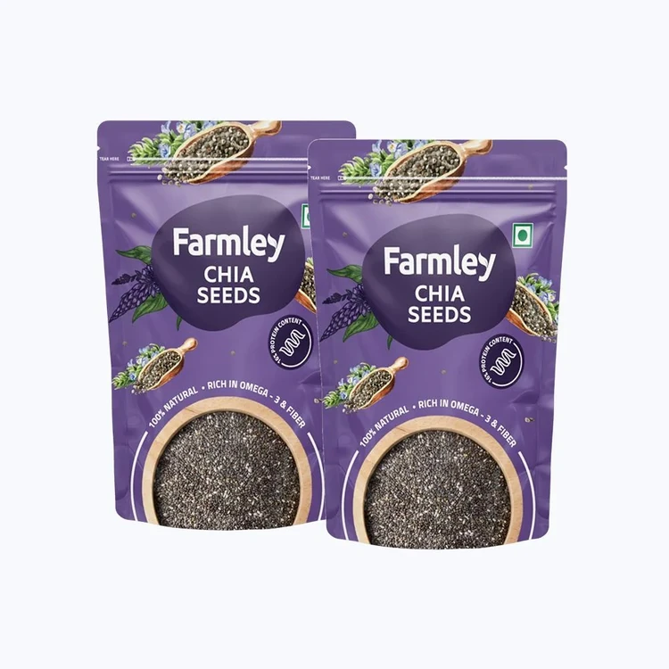 Farmley Premium Chia Seeds - Pack of 2 (Chia Beeja)