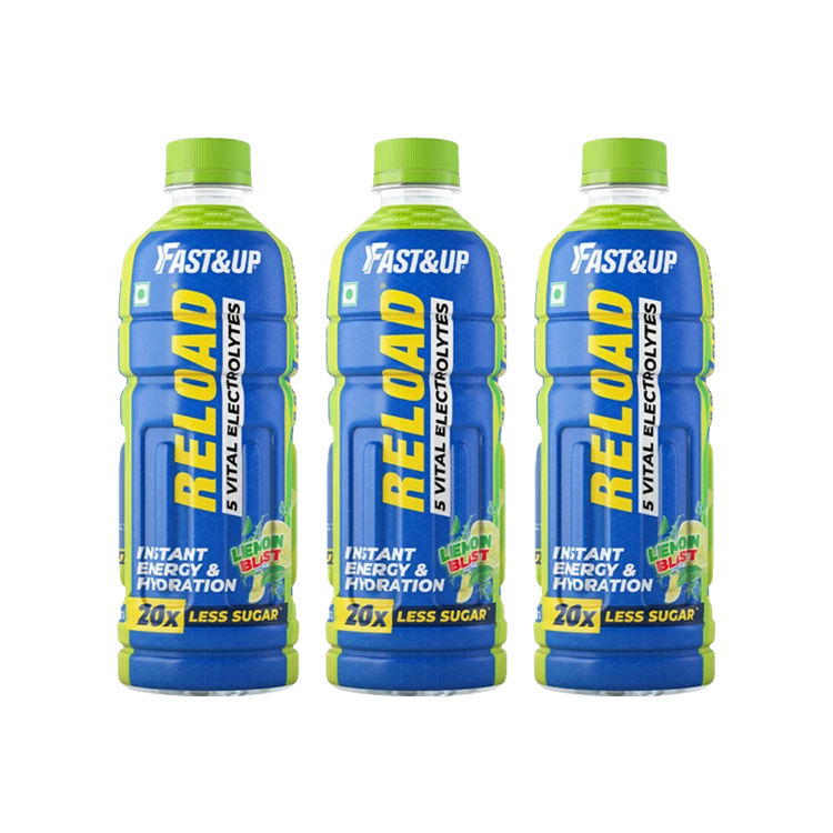 Fast&Up Reload Instant Sports Drink (Lemon Blast) - Pack of 3