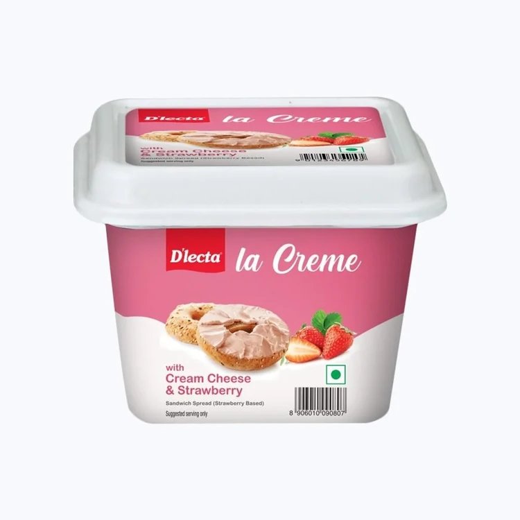 D'lecta Strawberry Flavour Cream Cheese
