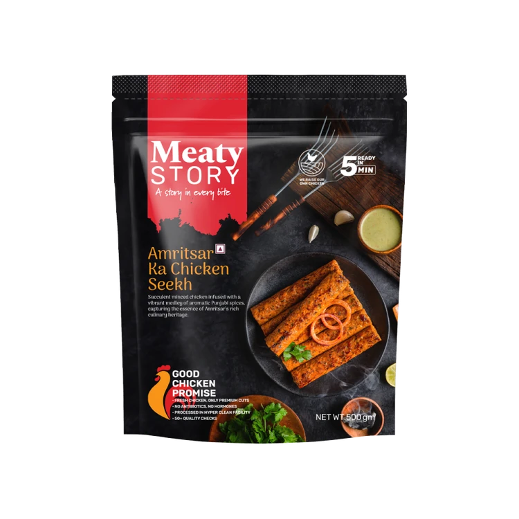 Meaty Story Amritsar Ka Chicken Seekh Kebab