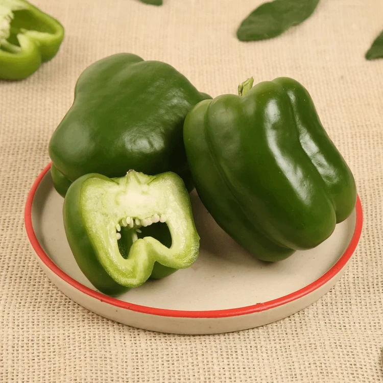 Organically Grown Green Capsicum - 1 piece (100 g) (Dappa Menasinakayi)