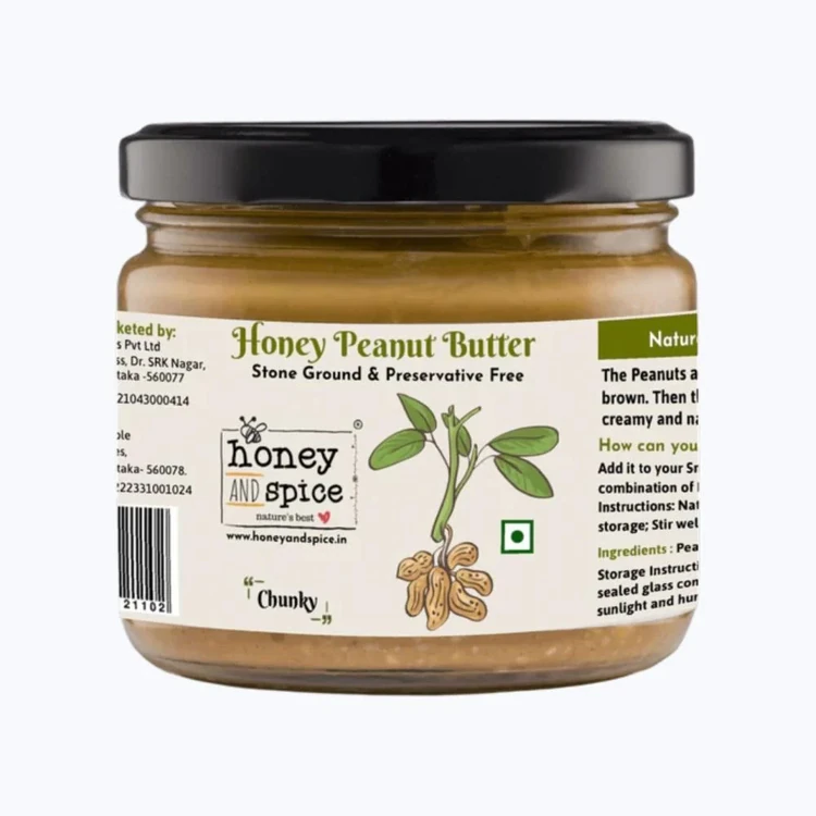 Honey And Spice Chunky Honey Peanut Butter