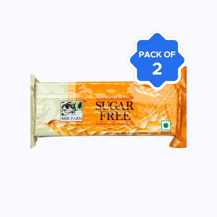 Bisk Farm Masala Cream Cracker Sugar Free Biscuit - Pack of 2