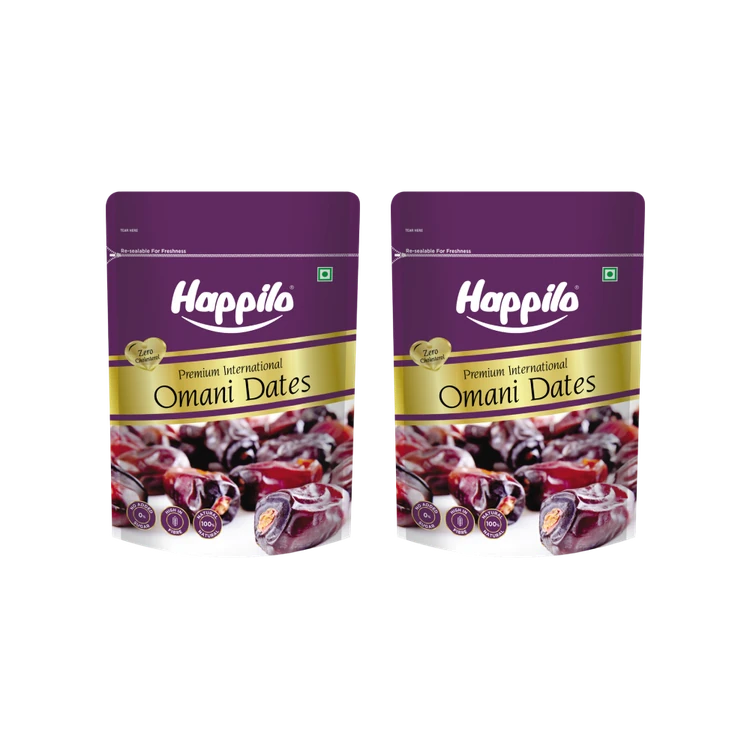 Happilo Premium Omani Dates - Pack of 2 (Kharjura)