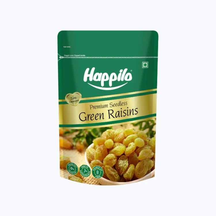 Happilo Premium Seedless Green Raisins (Ona Drakshi)