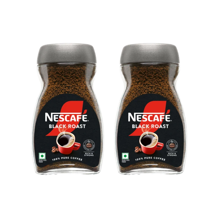 Nescafe Classic Black Roast Instant Coffee (Rich & Strong) - Pack of 2