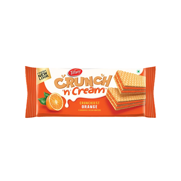 Tiffany Crunch n Cream Wafer Bar - Orange