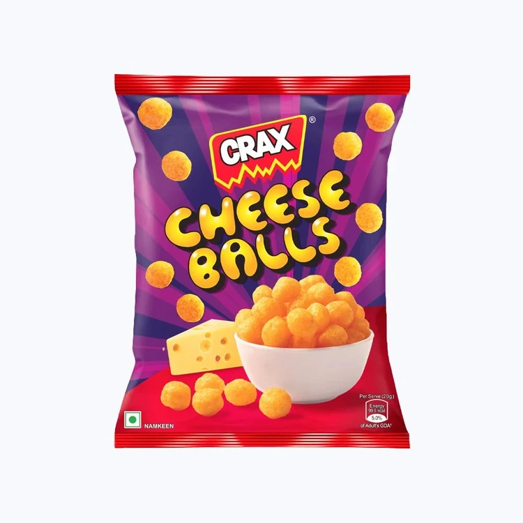 Crax Cheese Balls Puff Snacks