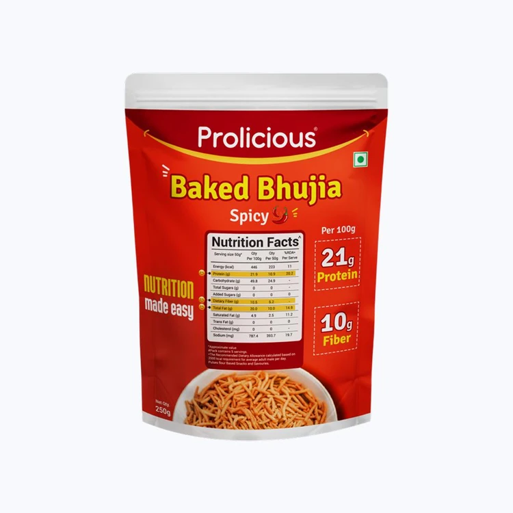 Prolicious Baked Bhujia (Spicy)