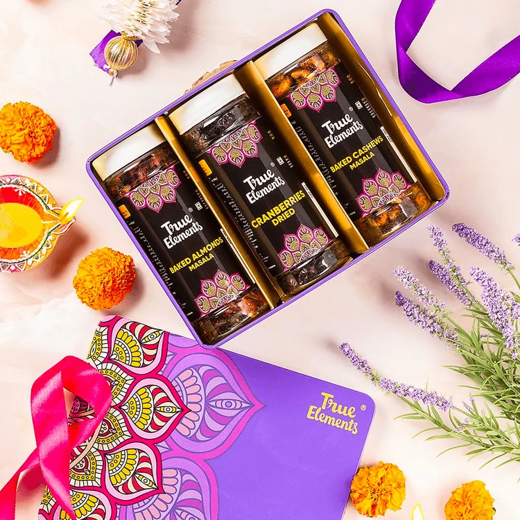 True Elements Dry Fruits Gift Pack (Festive Edition) (Dry Fruits Udugore Pack)