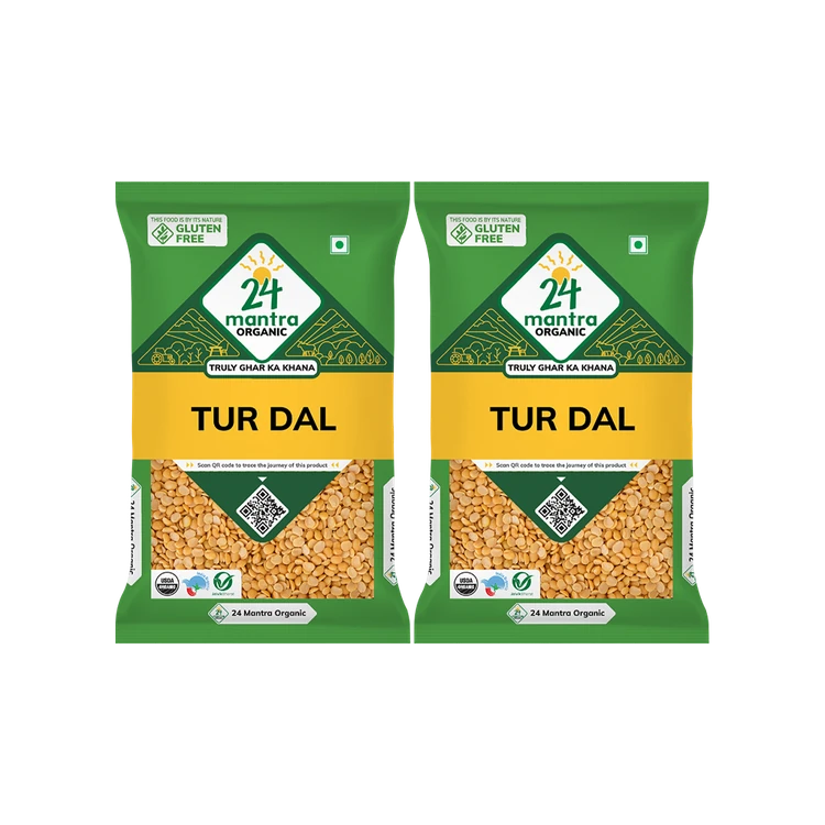 24 Mantra Organic Tur / Arhar Dal - Pack of 2