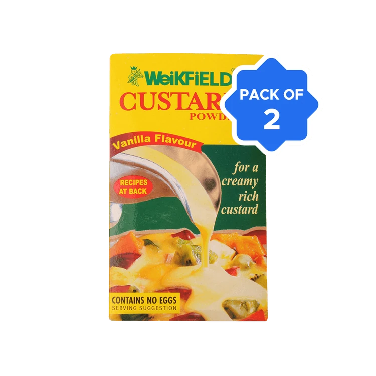 Weikfield Custard Powder Vanilla Flavour - Pack of 2