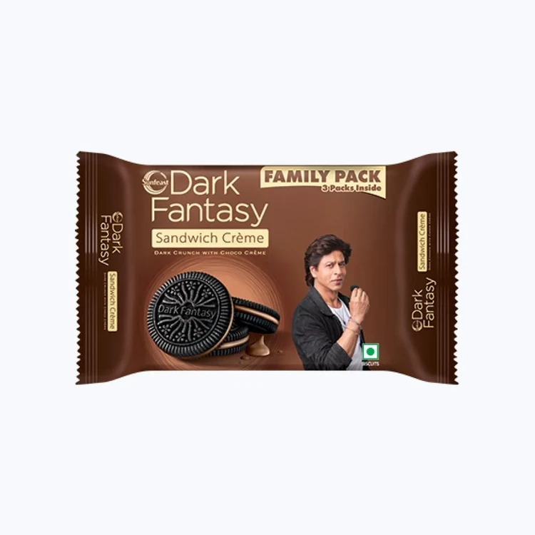 Sunfeast Dark Fantasy Chocolate Sandwich Cream Biscuits