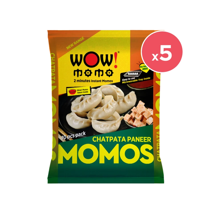 Wow! Momo Chatpata Paneer Momos - Pack of 5