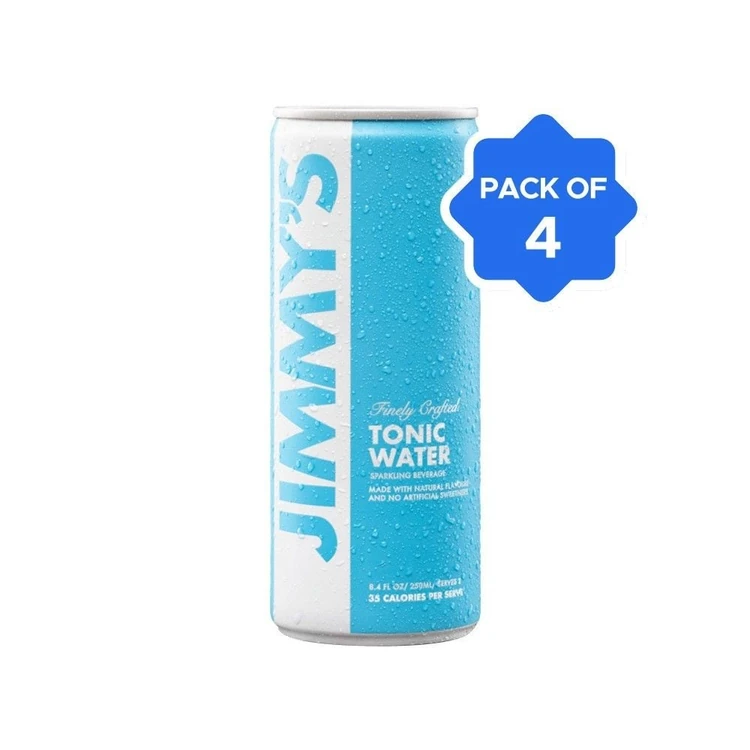 Jimmy's Finely Crafted Tonic Water - Pack of 4