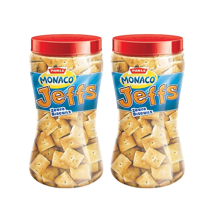 Parle Monaco Zeera Jeffs Biscuit - Pack of 2