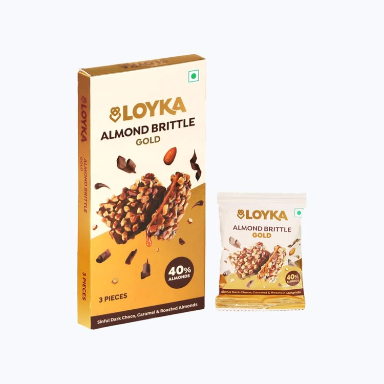 Loyka Almond Brittle Gold Milk Chocolate Pack