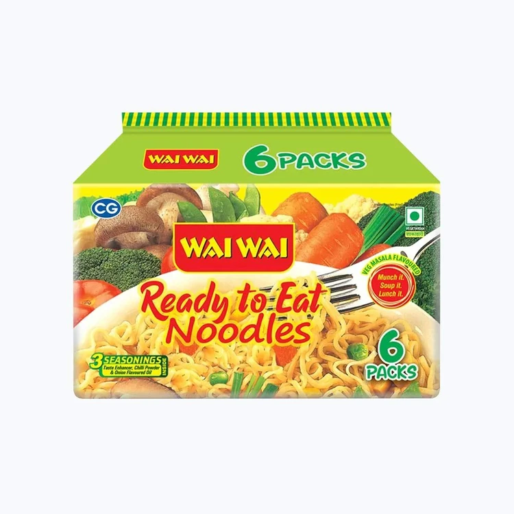 Wai Wai Ready To Eat Veg Masala Flavoured Noodles