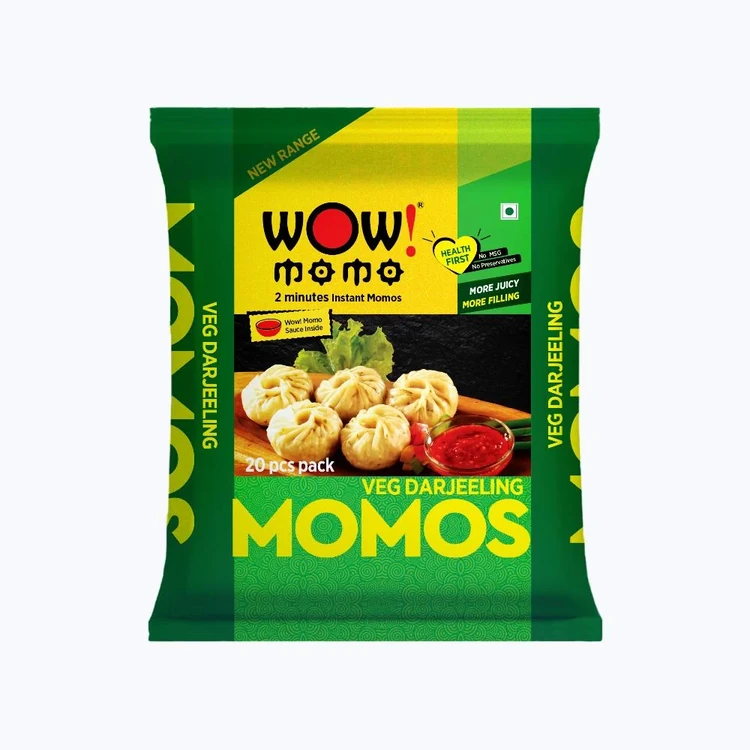 Wow! Momo Veg Darjeeling Momos (Frozen)
