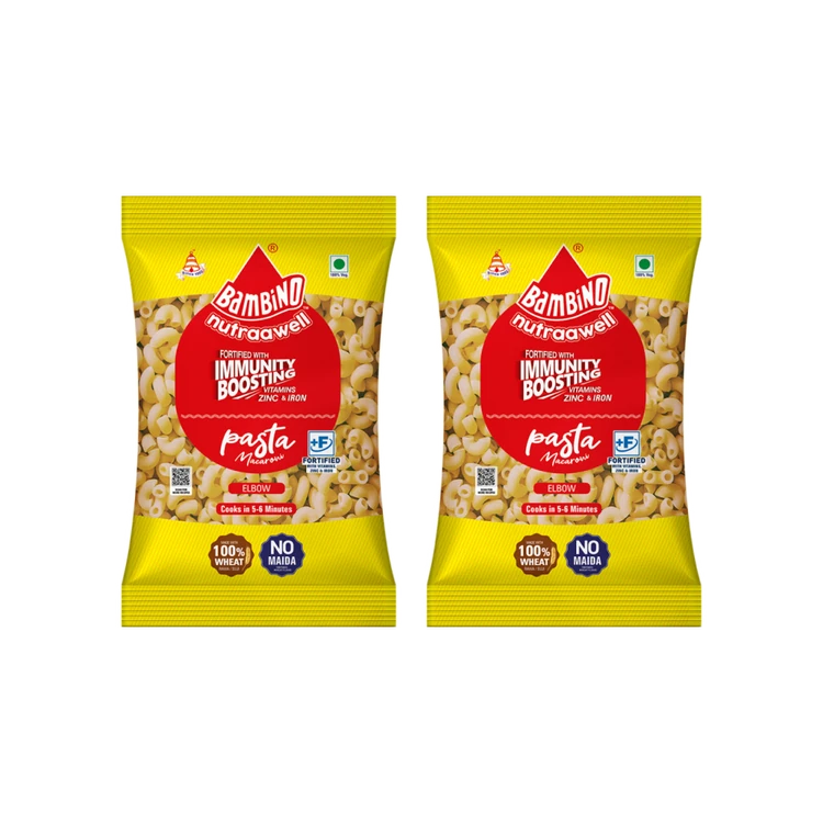Bambino Macaroni Durum Wheat Elbow Pasta (425 g) - Pack of 2