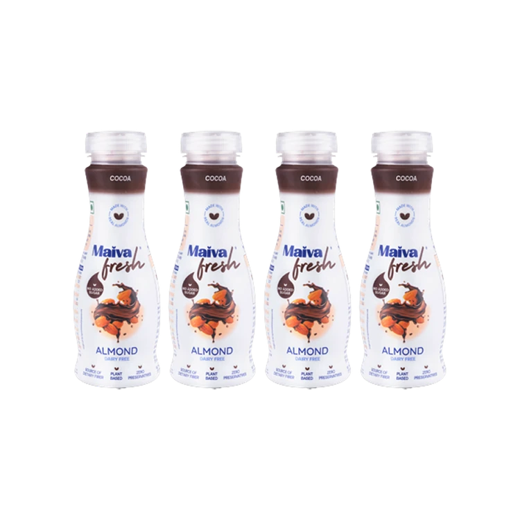 Maiva Fresh Dairy Free Almond Milk - Cocoa - Pack of 4
