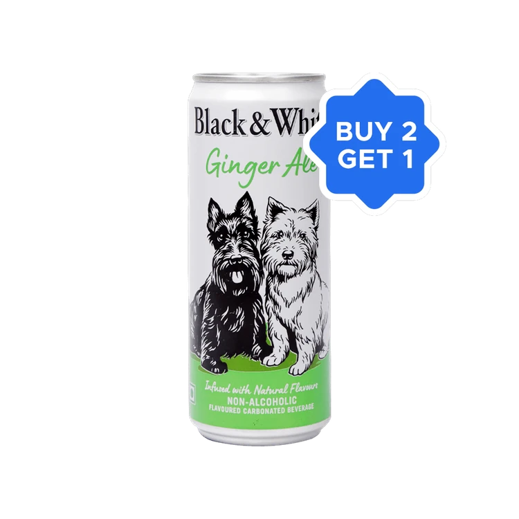 Black & White Non Alcoholic Ginger Ale - Buy 2 Get 1 Free