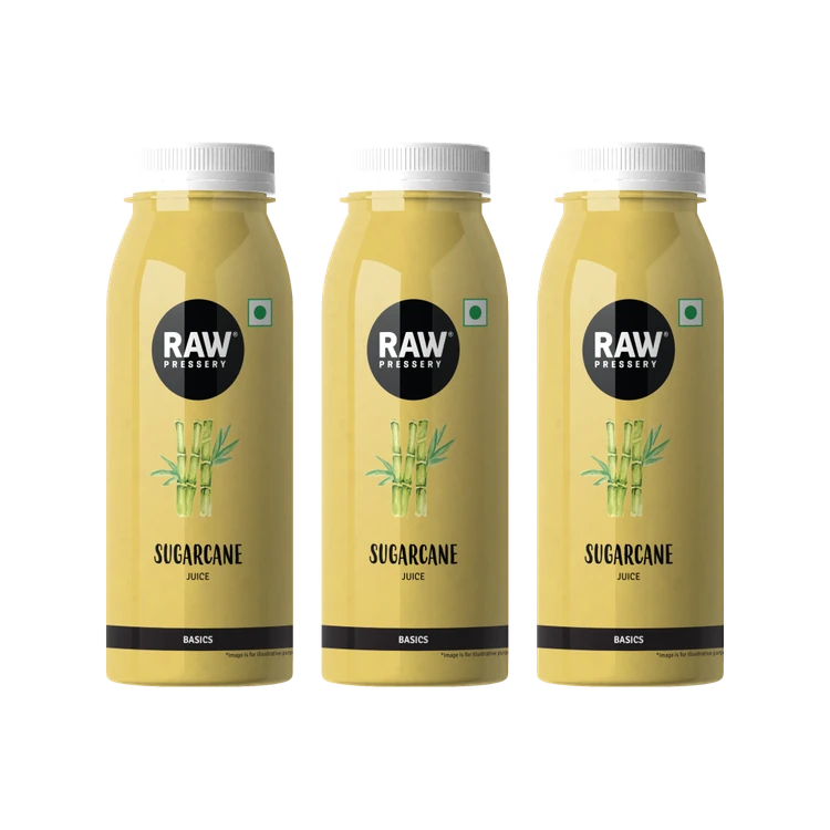 Raw Pressery Sugarcane Juice - Pack of 3