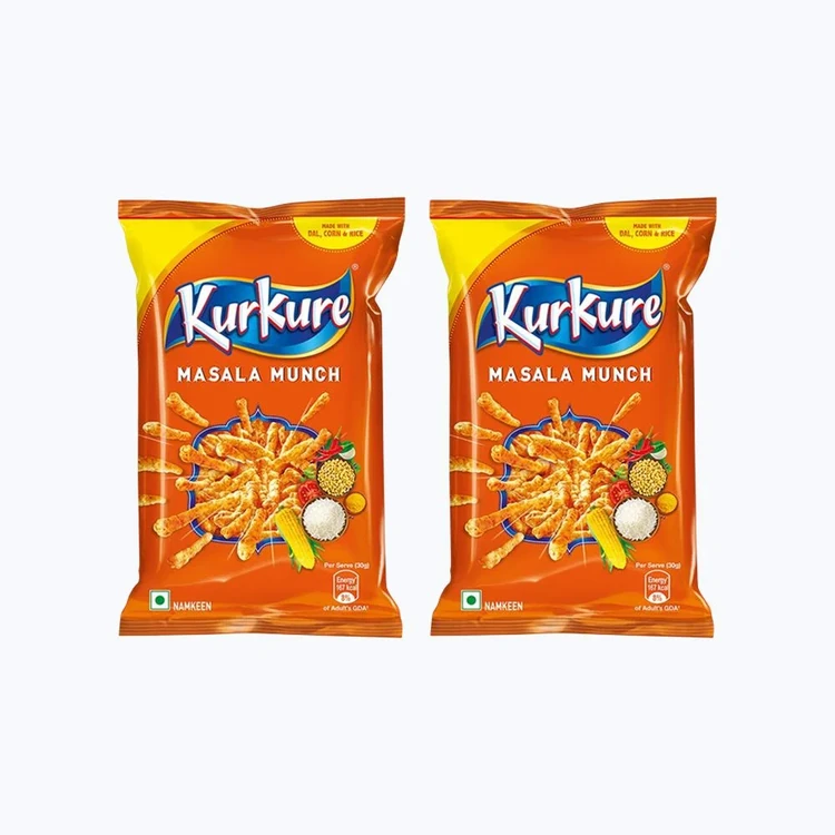 Kurkure Masala Munch Crisps - Pack of 2