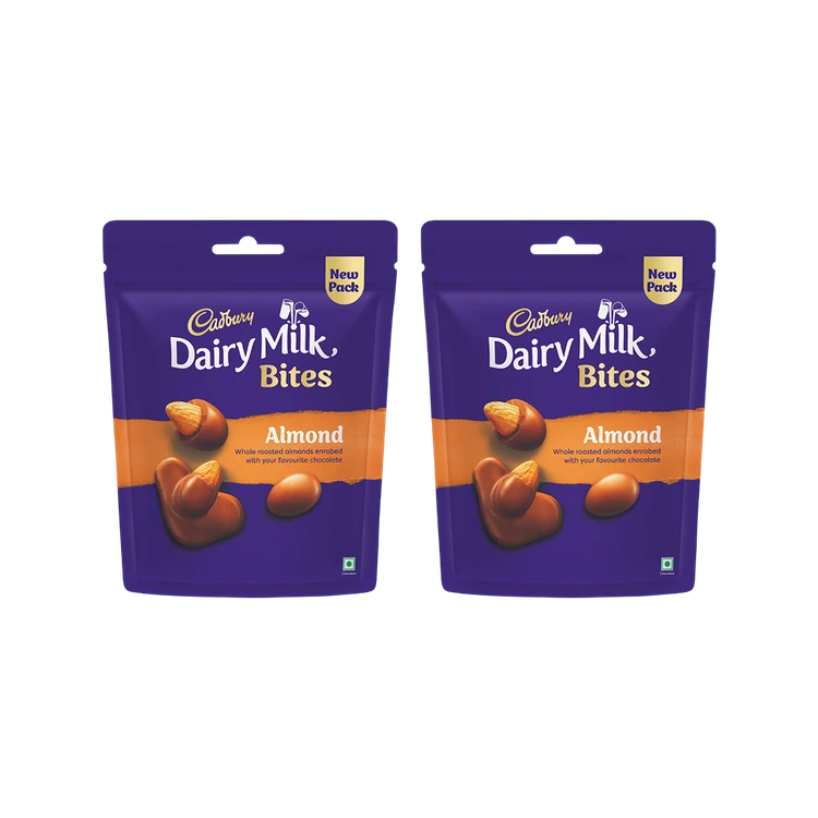 Cadbury Dairy Milk Bites Assorted Chocolate Pack - Almond - Pack of 2