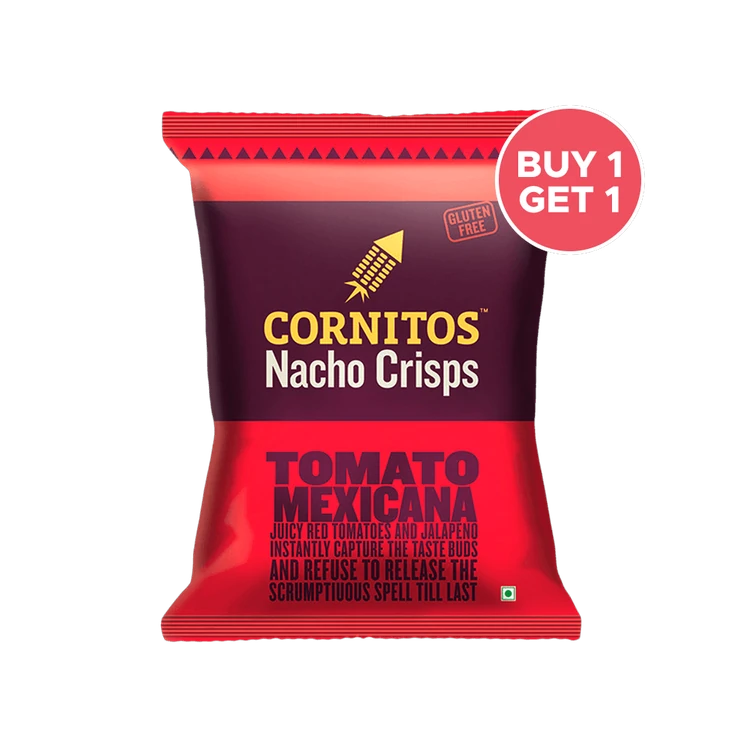 Cornitos Tomato Mexicana Nachos Crisps - Buy 1 Get 1 Free