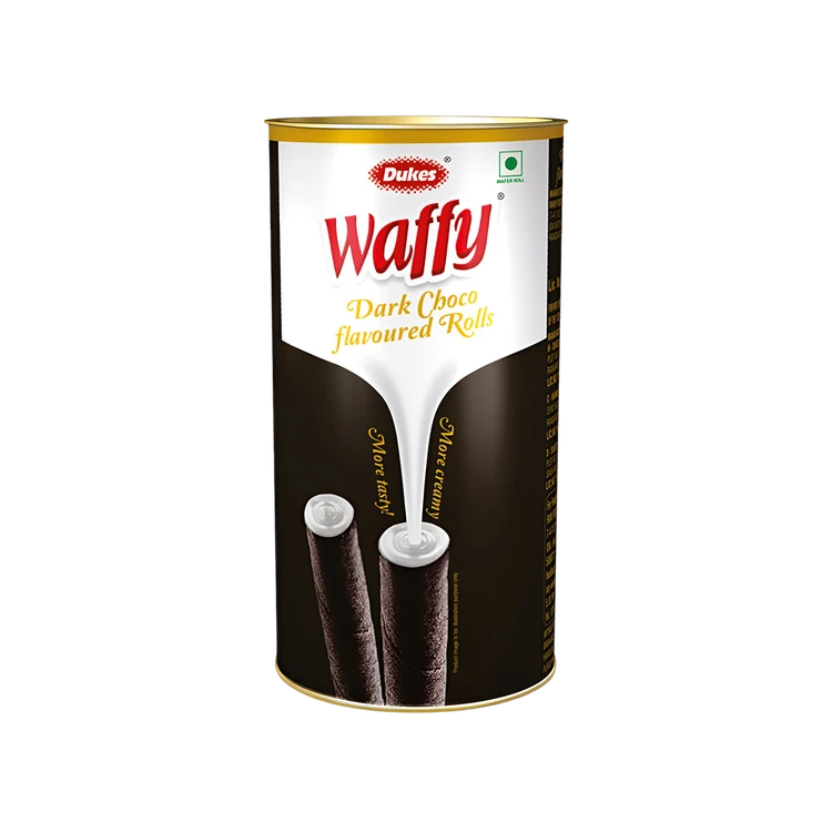Dukes Waffy Dark Vanilla Flavoured Wafer Roll