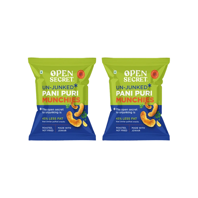 Open Secret Pani Puri Munchies Snack - Pack of 2