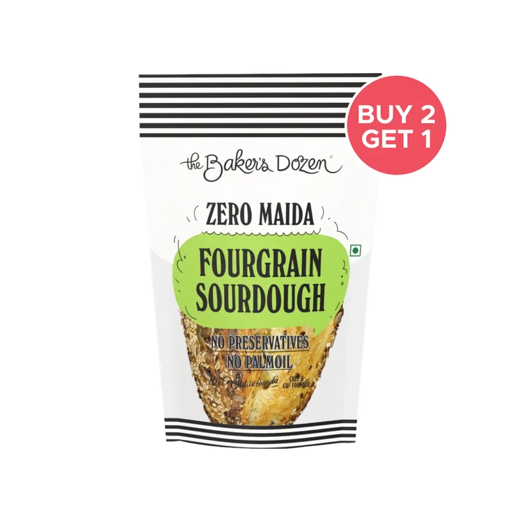 The Baker's Dozen High Protein Fourgrain Seeds Sourdough - Buy 2 Get 1 Free