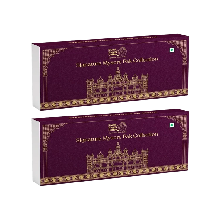 Sweet Karam Coffee Festive Gift Pack - Mysorepak - Pack of 2