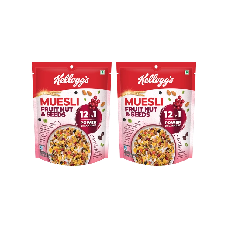 Kellogg's Muesli Fruit, Nut & Seeds - Pack of 2