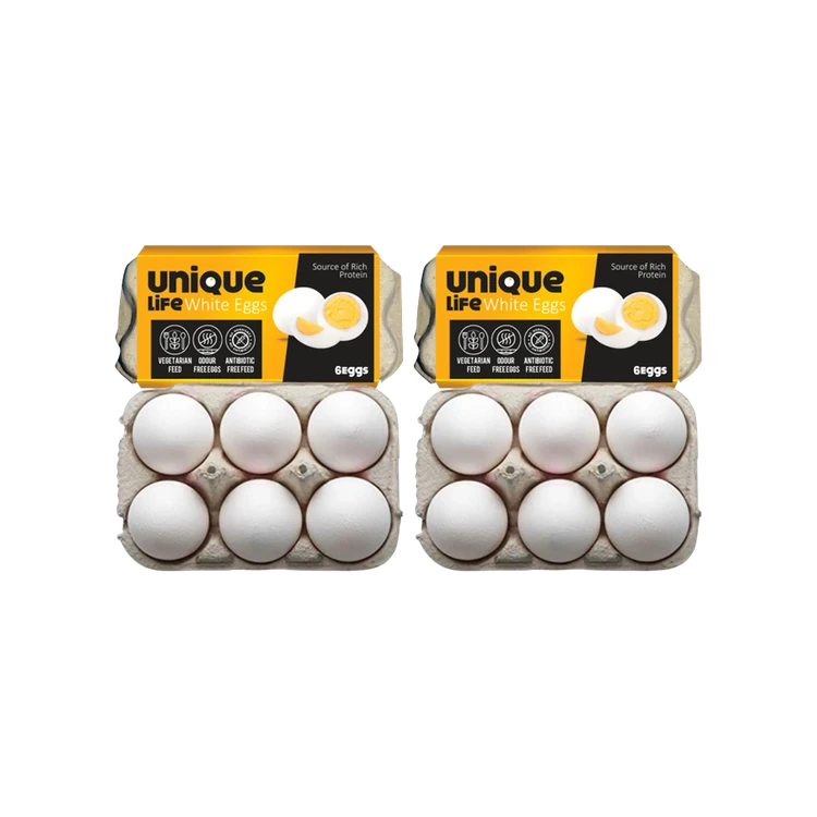 Unique Life White Eggs - Pack of 2