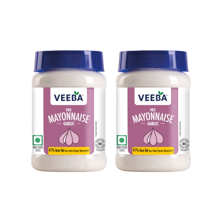 Veeba Veg Mayonnaise Garlic - Pack of 2