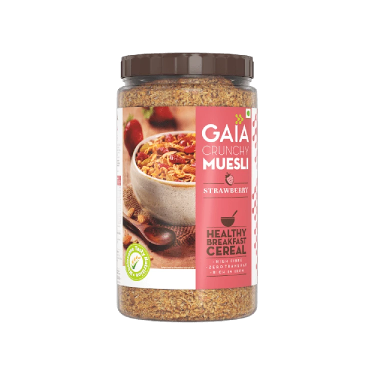 Gaia Crunchy Muesli (Strawberry)