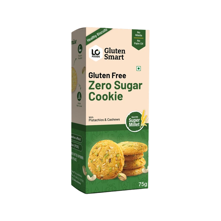 Lo! Foods Gluten Free Pista Cookies (Sugar Free)