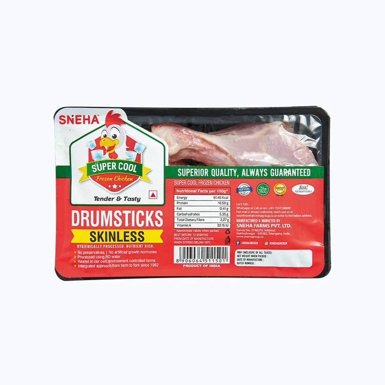 Sneha Super Cool Skinless Frozen Chicken Drumstick