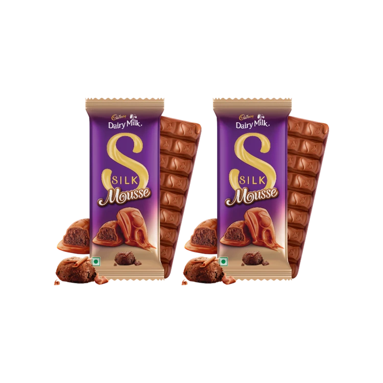 Cadbury Dairy Milk Silk Mousse Milk Chocolate Bar - Pack of 2