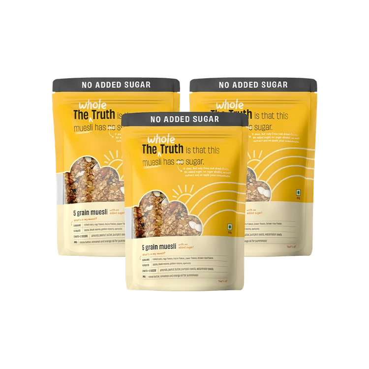 The Whole Truth 5 Grain Muesli - Pack of 3