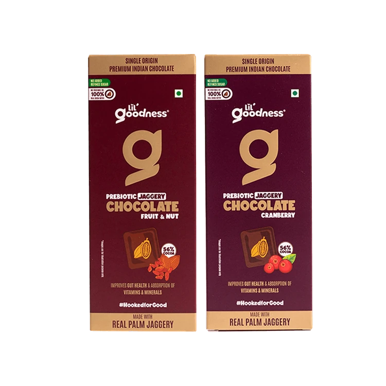 Lil'Goodness Prebiotic Jaggery Chocolate Bar