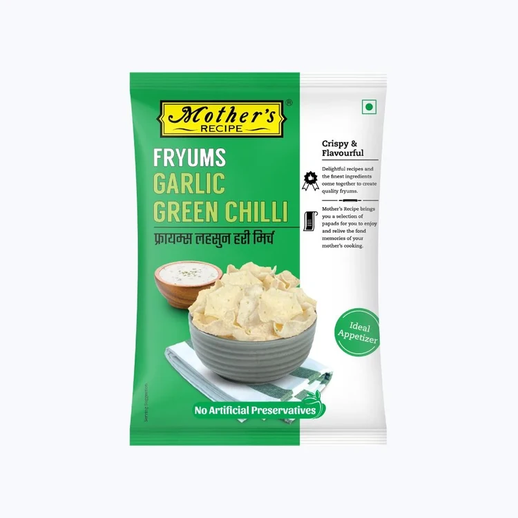 Mother's Recipe Garlic Green Chilli Fryums
