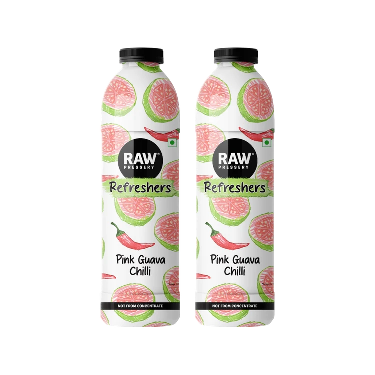 Raw Pressery Refreshers Pink Guava Chilli Juice - Pack of 2
